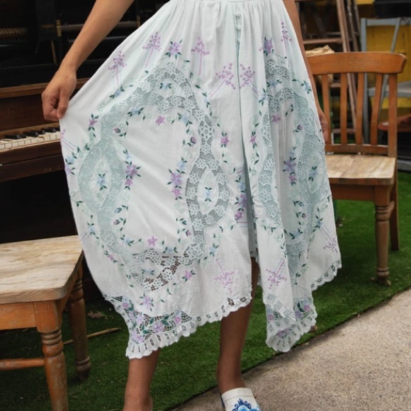 ONCE UPON A SONG - HALTER EMBROIDERED Mint S - Picture 7 of 12